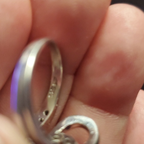 VINTAGE STERLING SILVER SWIRLY RING - Picture 2 of 4